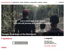 Tablet Screenshot of brandchannel.com